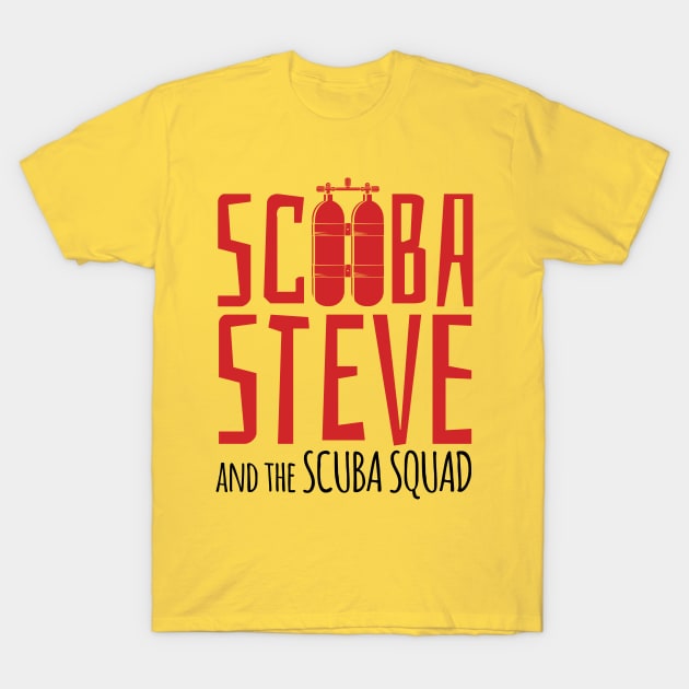 Scuba Steve and the Scuba Squad T-Shirt by Meta Cortex